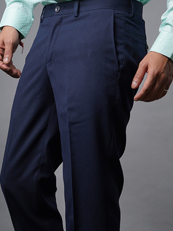 Navy Blue Solid Men's Formal Trouser, Regular Fit at Rs 475 in Coimbatore