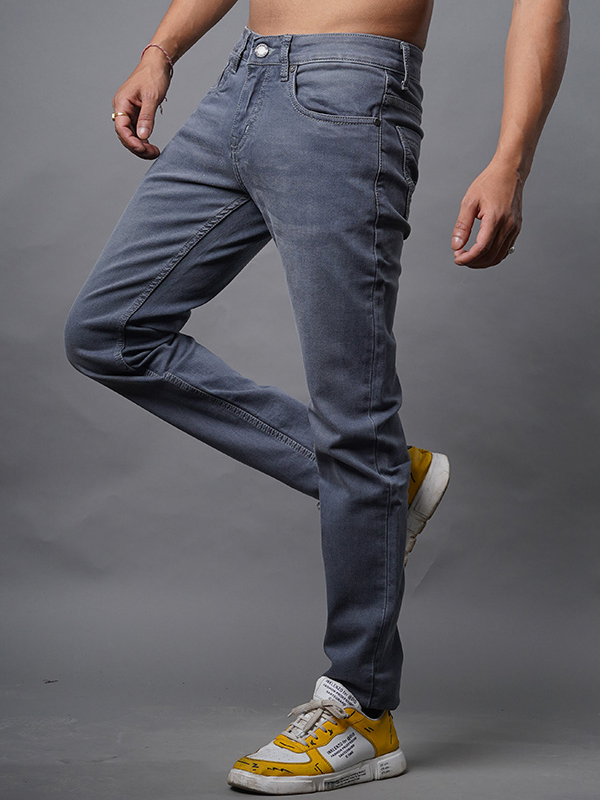 Gray colored hot sale jeans